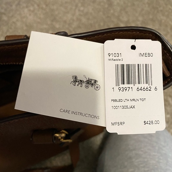 Coach Leather Tote - Picture 6 of 6